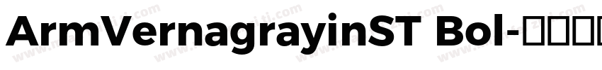 ArmVernagrayinST Bol字体转换